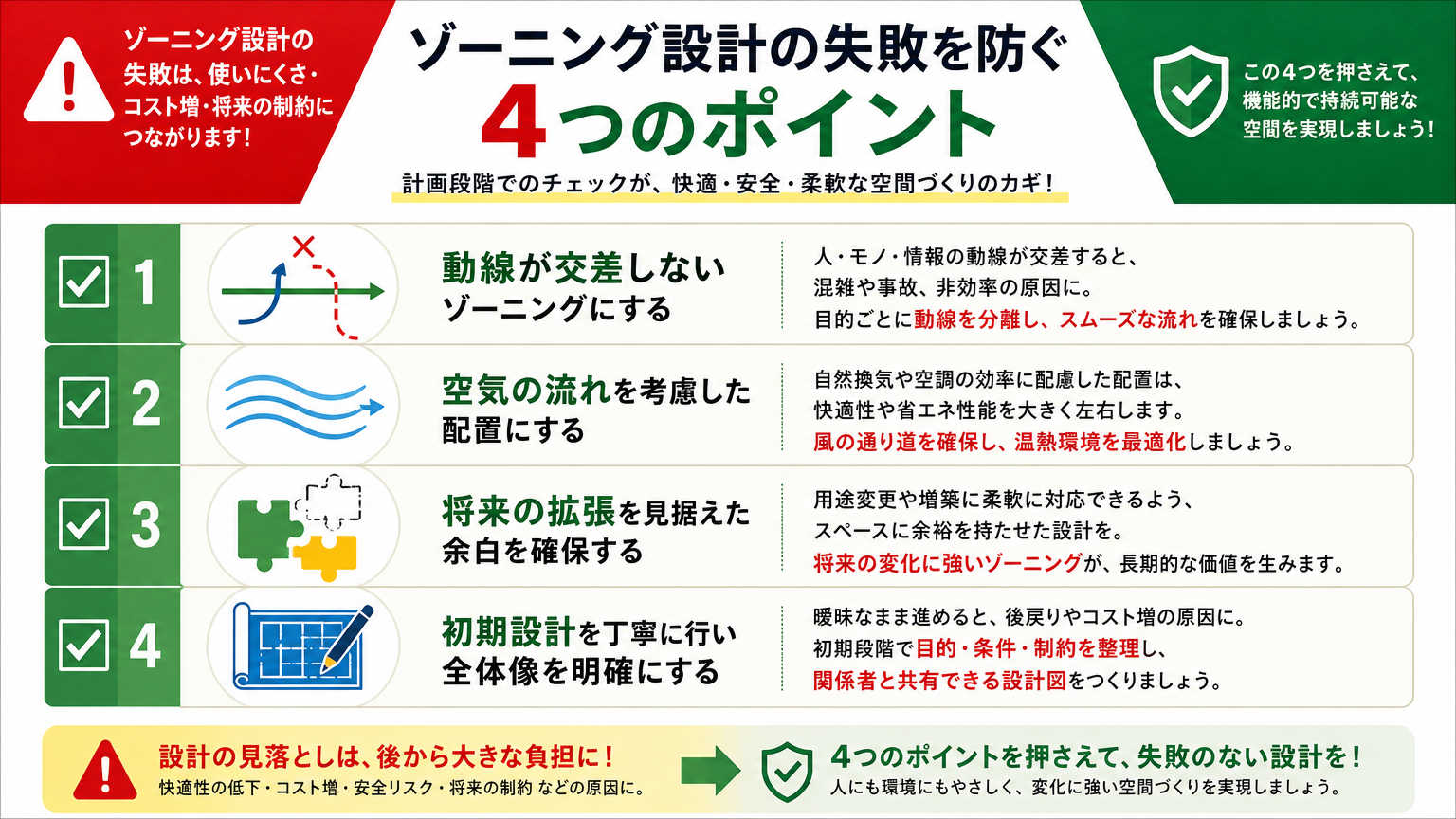 工場のゾーニング設計で失敗しないポイント