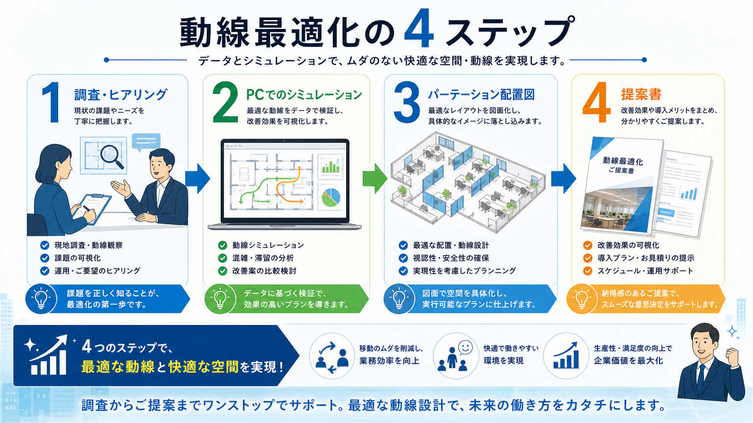 動線最適化の具体的な設計手順