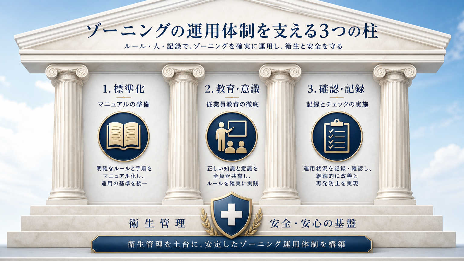 工場のゾーニングを維持するための運用体制